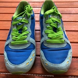 Puma Women’s Lifestyle Sneaker, Green & Blue